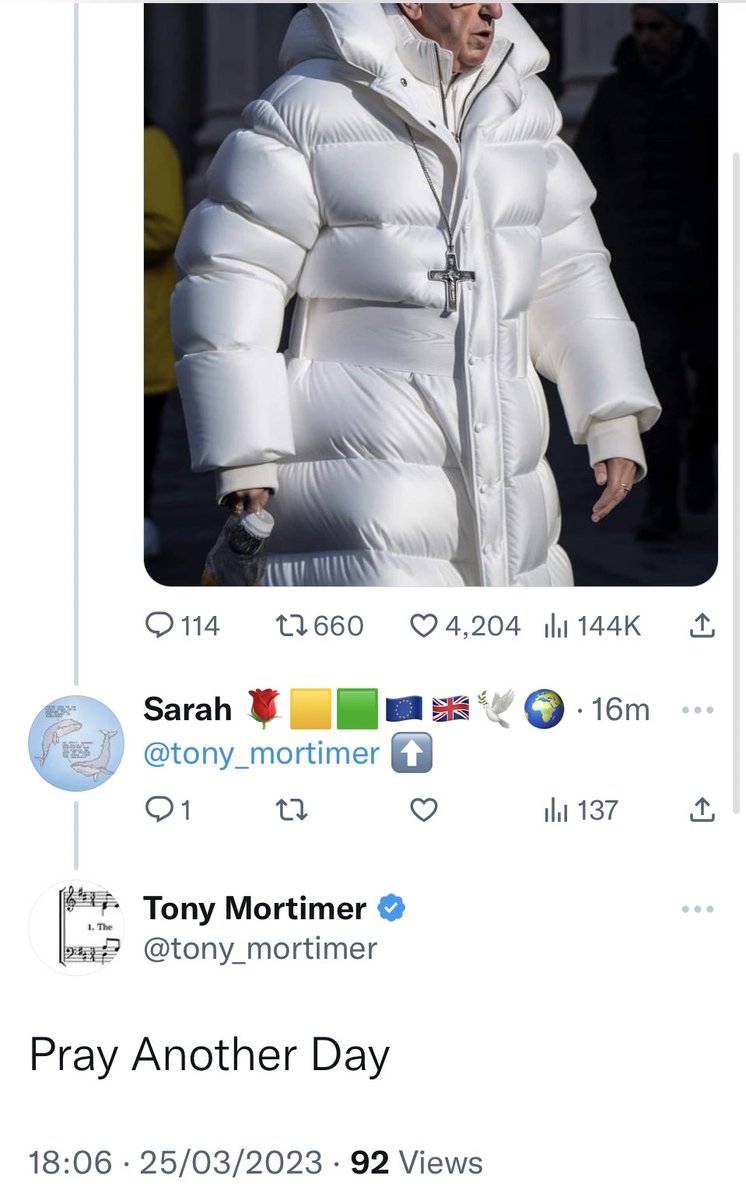 Okay, well, this is a bit brilliant. The definitive version of this gag reply: