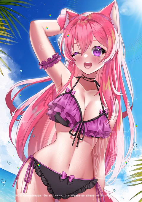 recent YCH bikini commission done~1 more to go~ 