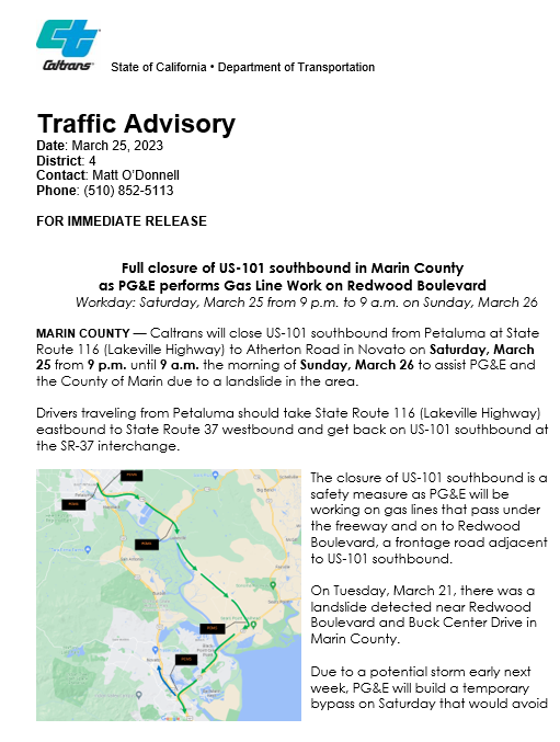 Caltrans District 4 tweet media