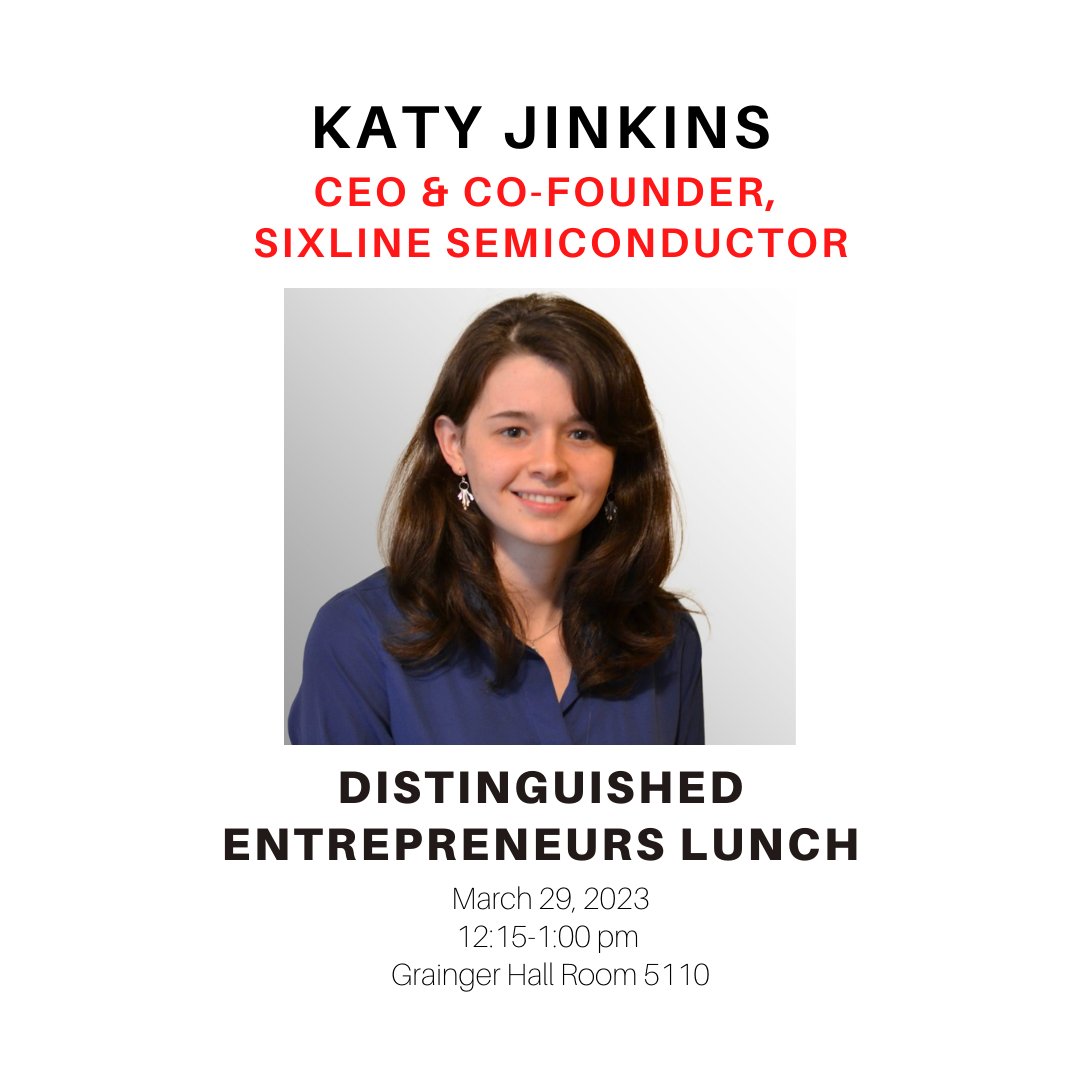 Calling all techies, STEM kids, business students, and everyone in between, you do not want to miss lunch with Katy Jinkins, PhD.

lnkd.in/gzSFXWsj