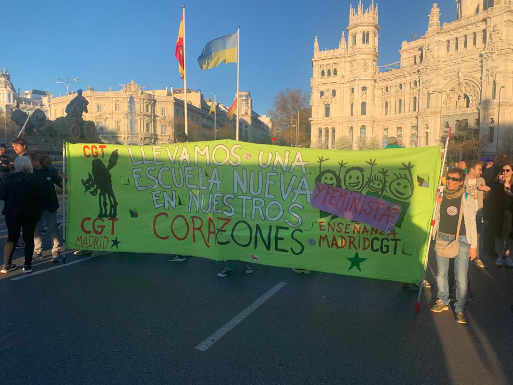CGTMadrideduc's tweet photo. #ManiEducación25M https://t.co/UxUMDg8Y5u
