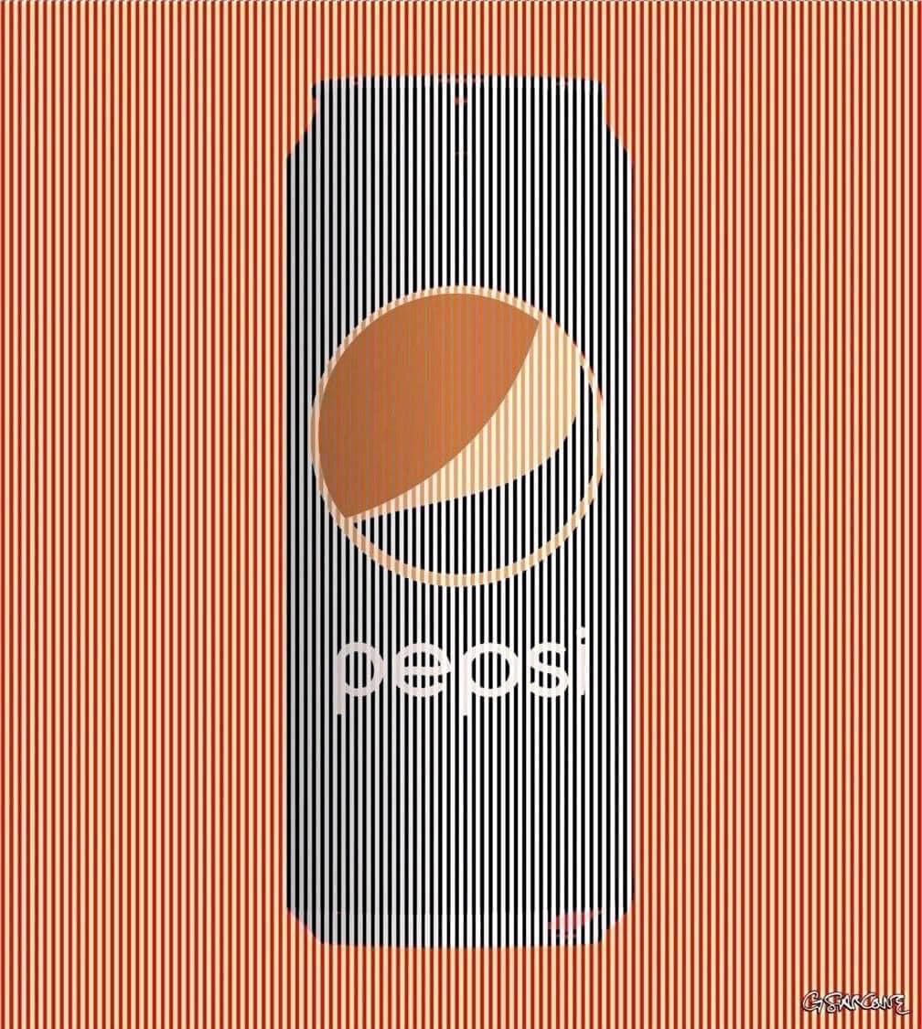 dallascampbell's tweet photo. There is no red on the Coke can or blue on the Pepsi can. An nice illusion that shows how colour perception is effected by surroundings: https://t.co/fDh0PKV1T9