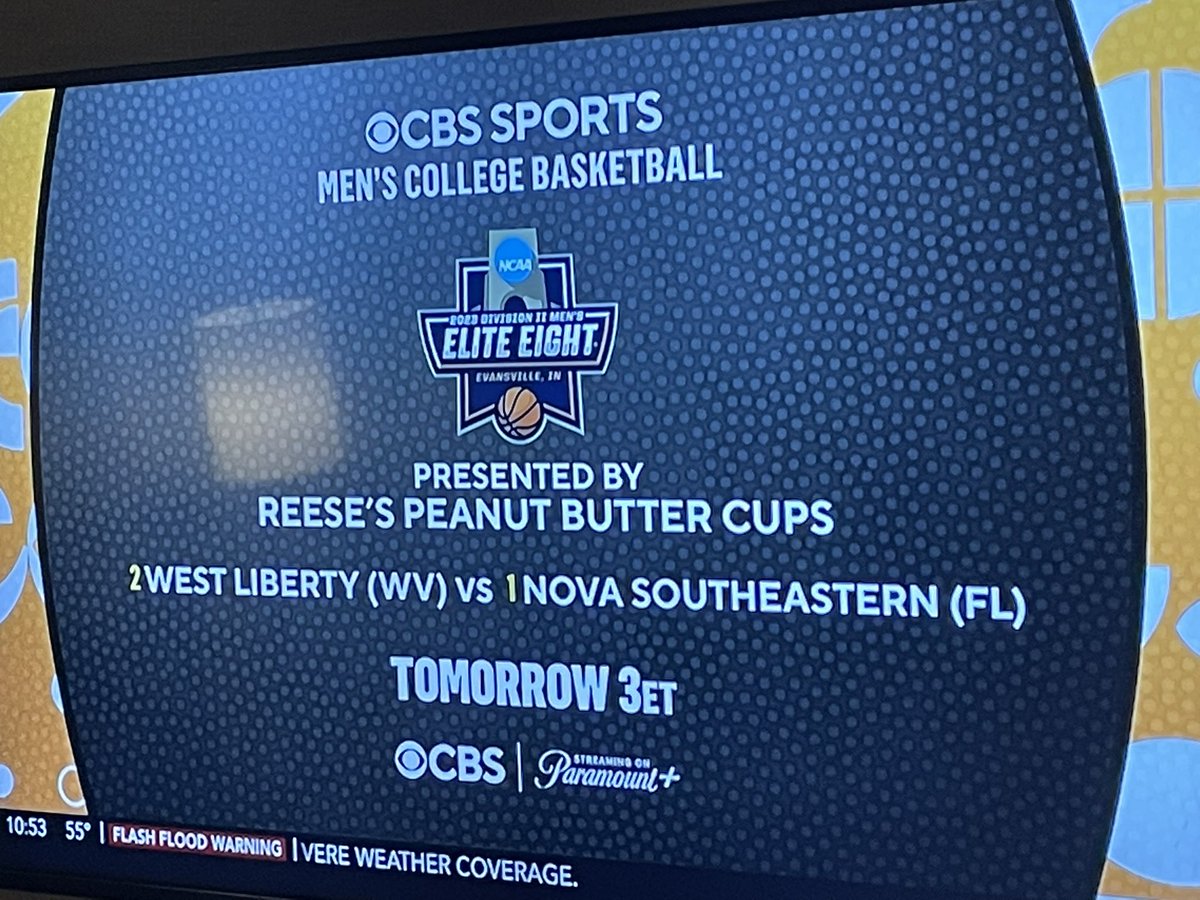 As Jim Nantz reminded us last night… 3p ET on <a href="/CBSSports/">CBS Sports</a> - West Liberty vs. Nova Southeastern for the <a href="/NCAADII/">NCAA Division II</a> Men’s Basketball National Championship.