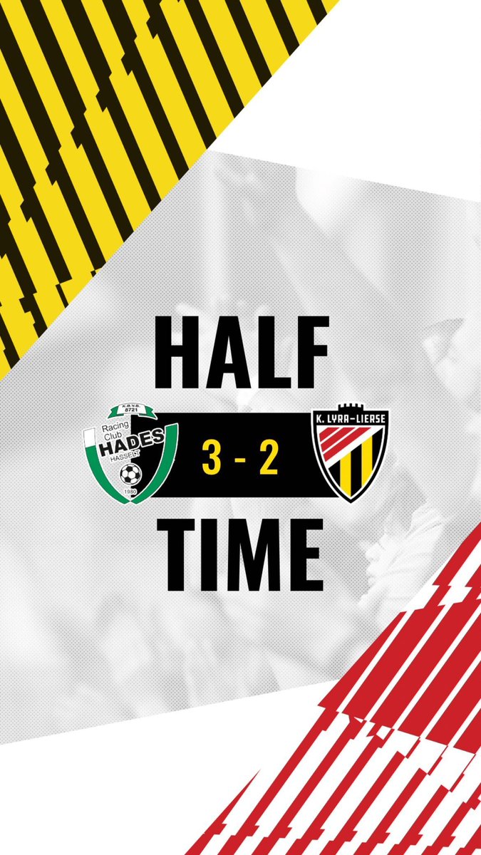 klyralierse's tweet photo. ⏱️ HALF TIME 

01' 1-0, 05' 2-0, 12' 3-0
24' 3-1 Adesanya
37' 3-2 Lambreghts

❤️⚪️
#HADKLL https://t.co/CAhvnwPNLL