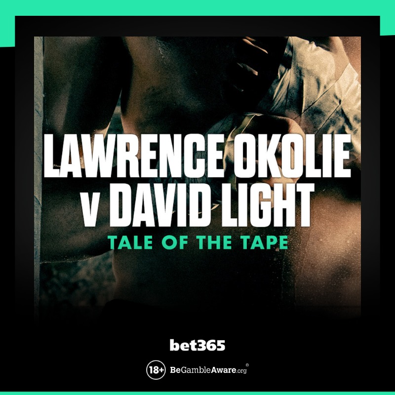 Bloodstained stege at ringe bet365 on Twitter: "🥊 'The Sauce' makes his long-awaited return to defend  his WBO cruiserweight title. 📝 Read the tale of the tape as Lawrence  Okolie prepares to face David Light." / Twitter