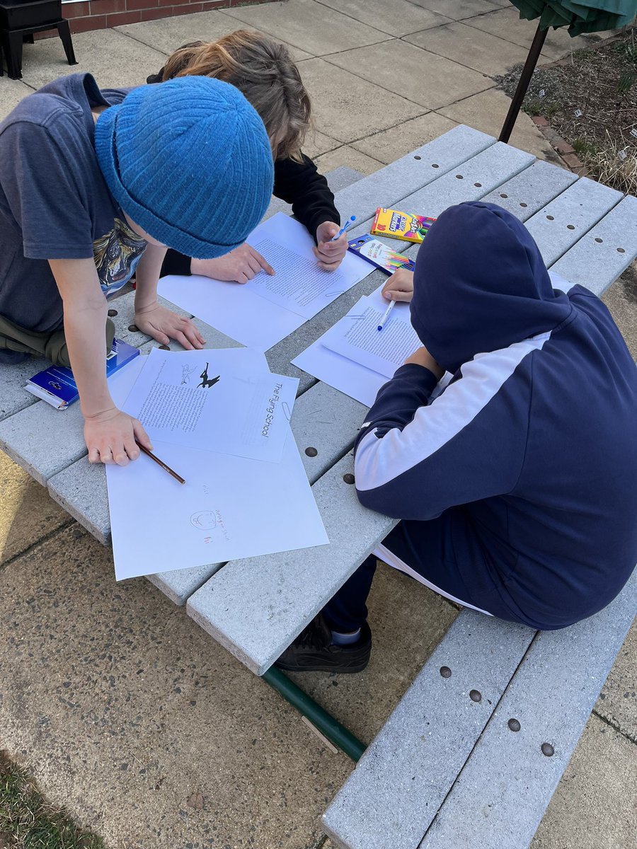 Spring means finding new ways to bring our learning out into the sunshine! #writingcelebration #thefutureisfifth #iteach5th