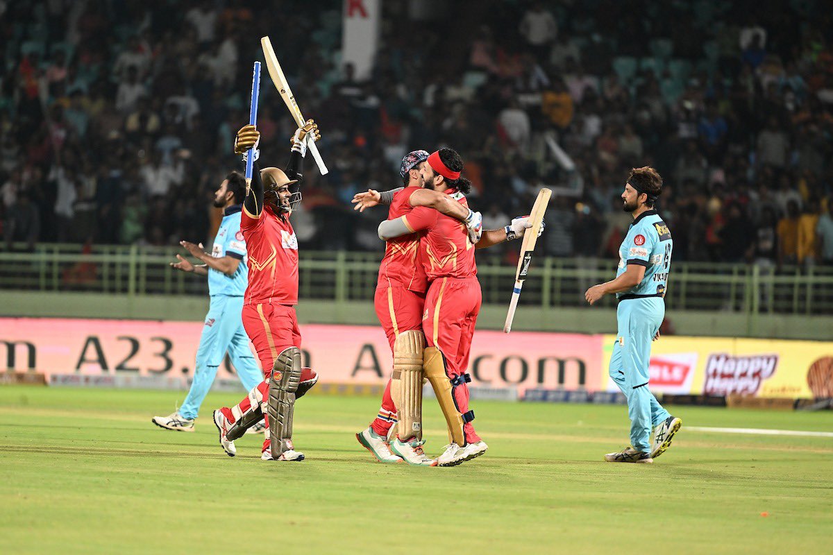 Congratulations #TeluguWarriors
on winning the #CPL2023 title!!🏆

 @AkhilAkkineni8 has been absolute treat to watch through the tournament!!🧡