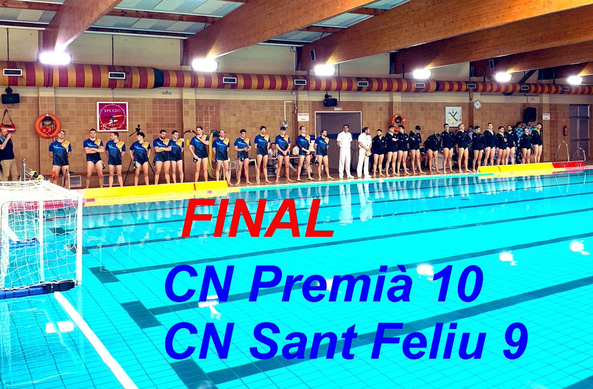 FINAL PARTIT🏆 1ª Nacional 
🤽🏼‍♂️ @CNatacioPremia  10
 @cnsf_info  9 
#PremiàMèdia #EsportsPDM #Waterpolo