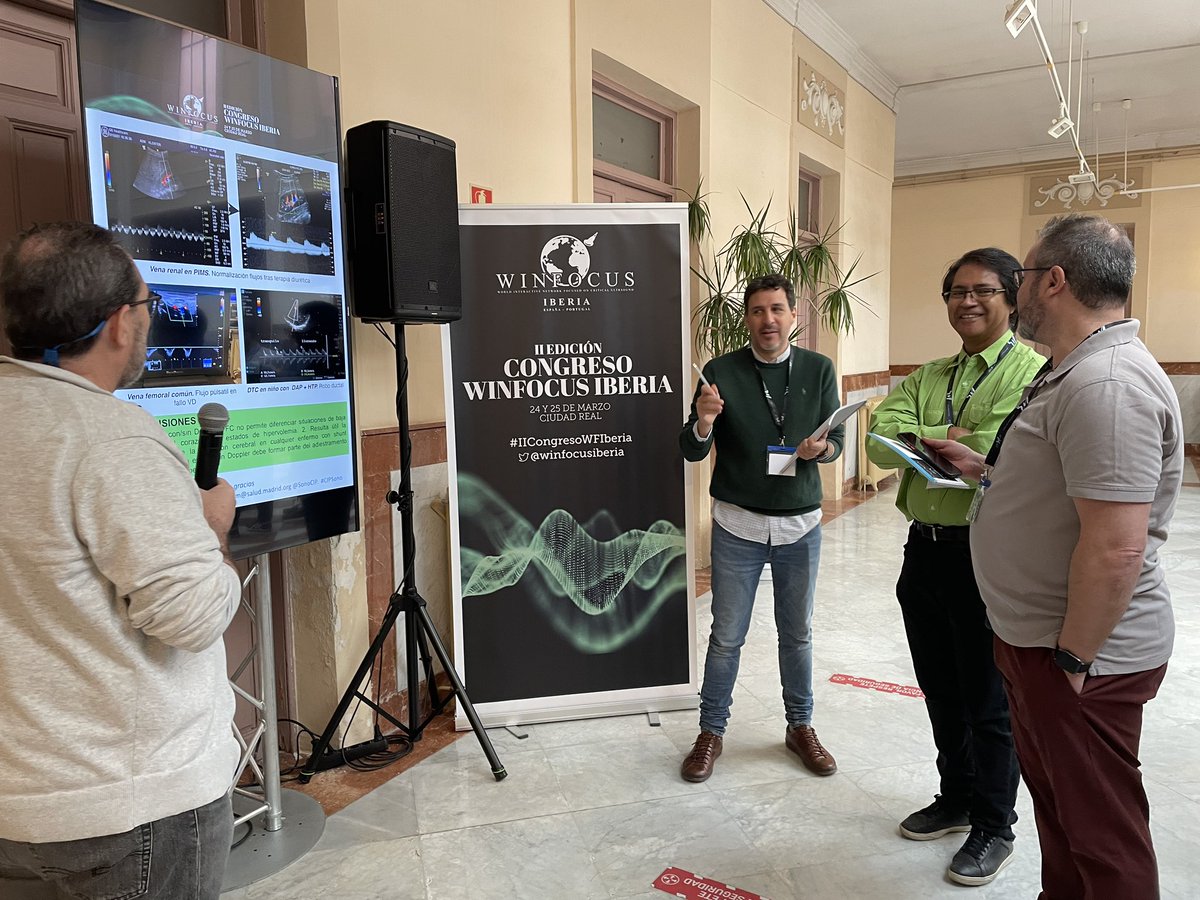 winfocusiberia's tweet photo. Presentación de pósters electrónicos durante el #IICongresoWFIberia. Un lujazo de jurado y, por supuesto, unos casos súper interesantes. ¡Gracias a todos! https://t.co/4rne75bA1W