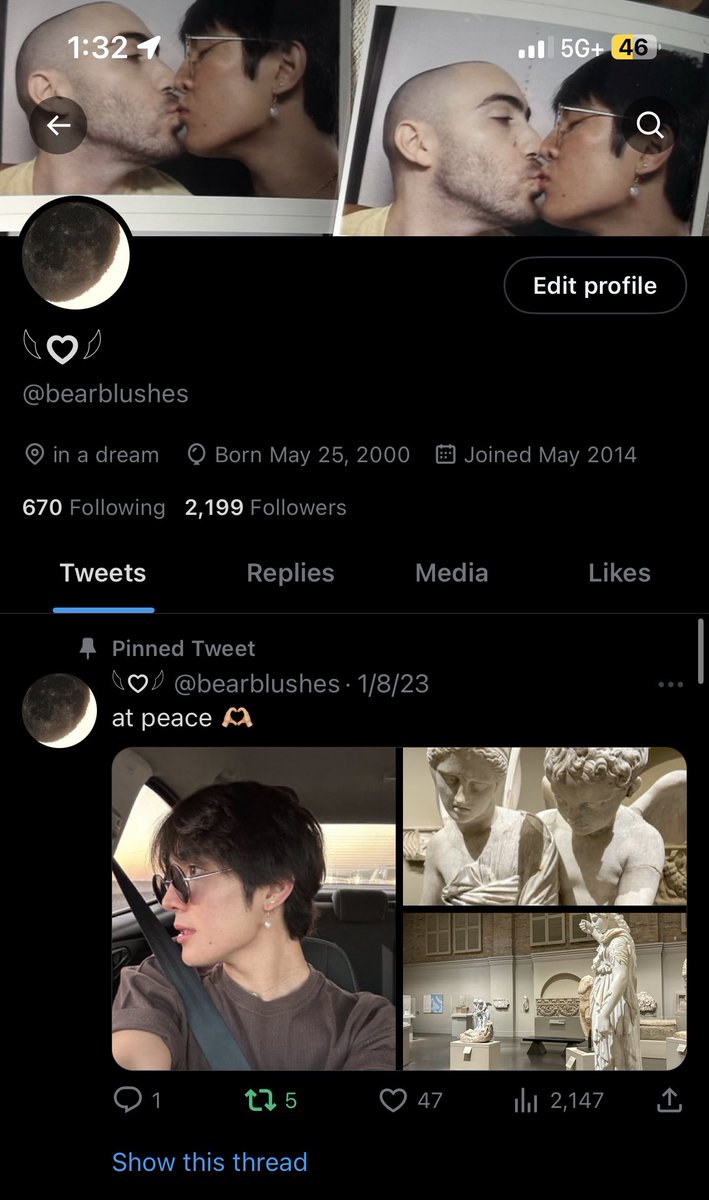 hiiii this is <a href="/bearblushes/">⋆𐙚 joshua ₊˚⊹♡</a> i wanted to make a new twitter account so … hi pls rt dis so i can have my mutuals thx :3