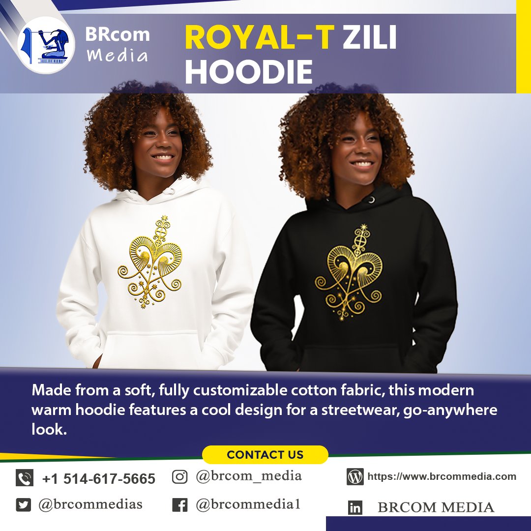 brcommedias's tweet photo. ROYAL-T ZILI durable modern warm hoodie, creating chic & trendy outfits.
📌 https://t.co/vgZkwm36qe
📌 📧 info@brcommedia.com
📌 https://t.co/wp95ec1tDU
#fashion #streetstyle #africa #womensfashion #usa #hoodie #canada #brcommedia #hotsale #mensfashion https://t.co/u29mIK6F4i
