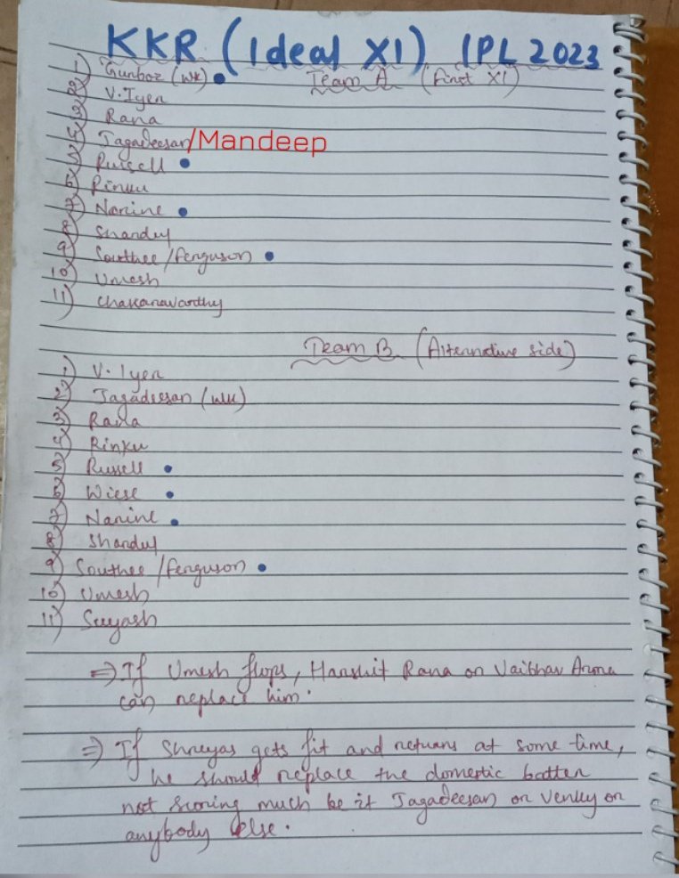 Please consider, @KKRiders @iamsrk #ChandrakantPandit sir, @venkymysore @ShreyasIyer15 @abhisheknayar1 @rtendo27 @JamesFoster07 🙏

Make either Russell or Narine the captain till the time Shreyas is unavailable.✌️

All the best, #KKR 💜
#AmiKKR
#KorboLorboJeetbo 
#IPL2023