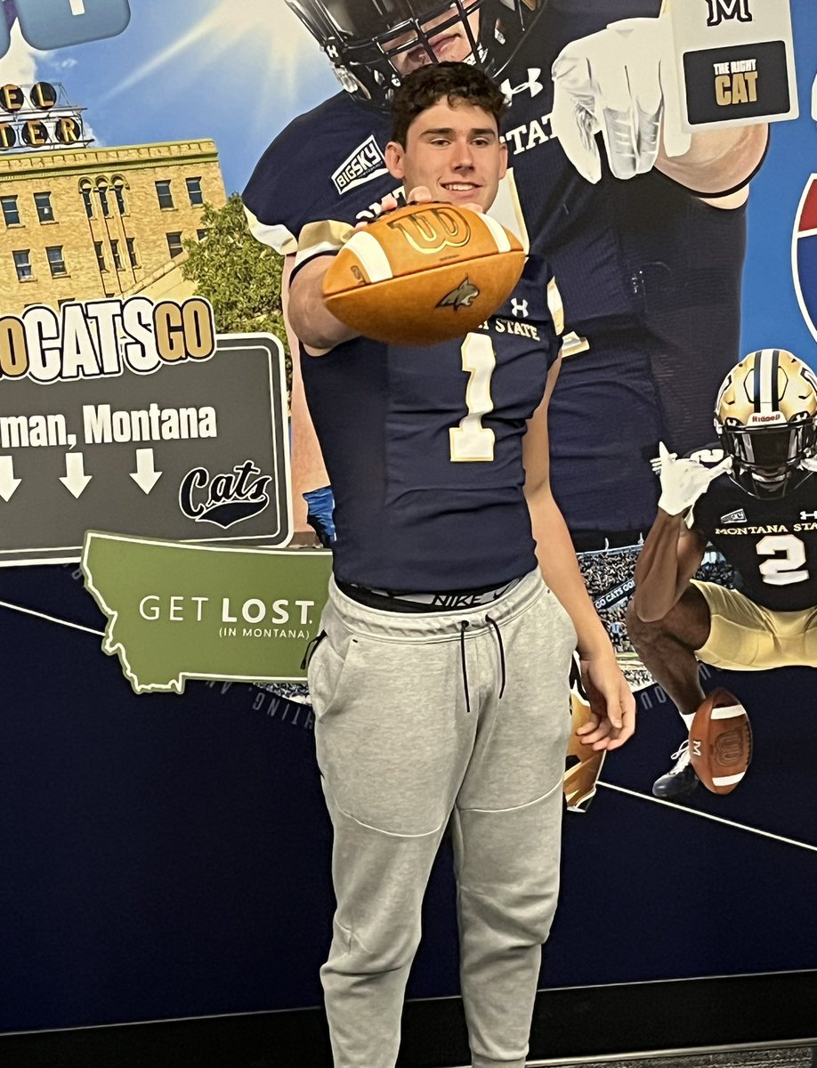 Nate_Fischer_7's tweet photo. Had a great time yesterday visiting @MSUBobcats_FB!! Thank you for the invite @CoachSammyMix @CoachBobbyDaly @WillieMGarza @BrandonHuffman @RylandSpencer @PrepRedzoneWA https://t.co/kSXV90iBv1