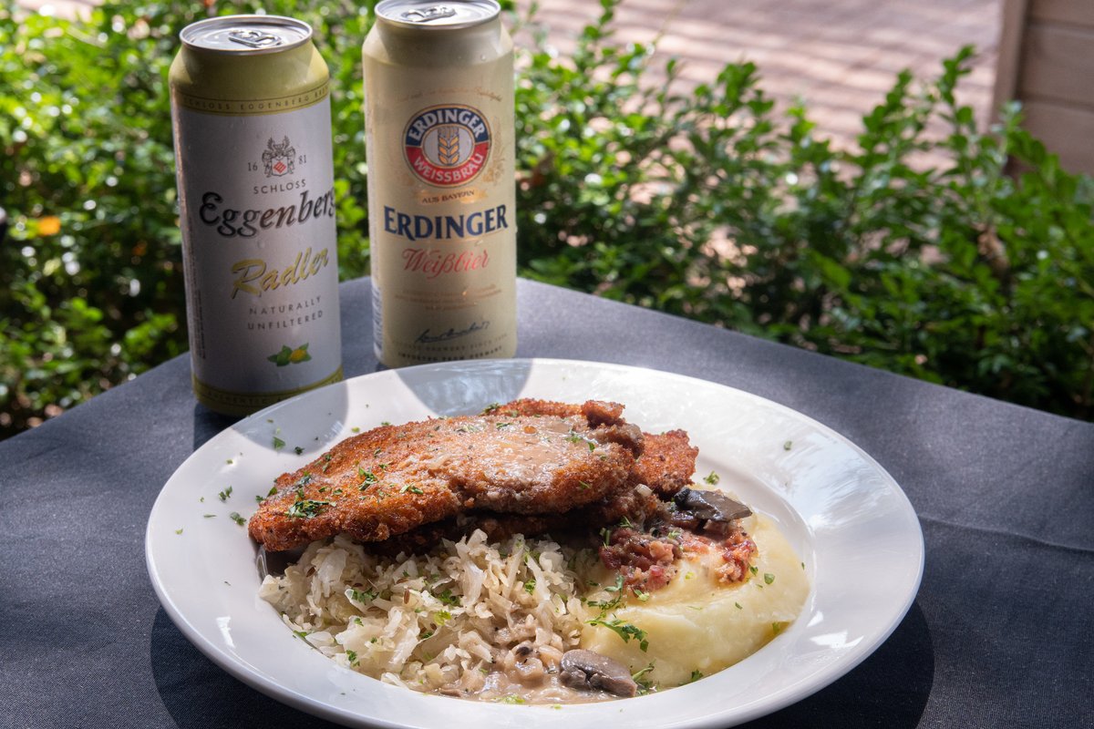 CapitalAleHouse's tweet photo. This meal’s the schnitz.

We pair crispy breaded pork loin cutlets with sauerkraut, German mashed potatoes, and mushroom gravy. This German-inspired dish has us in the Oktoberfest spirit all year long! Pair with a German-style beer for the perfect meal! 

#capale https://t.co/2VqAI56Ww6