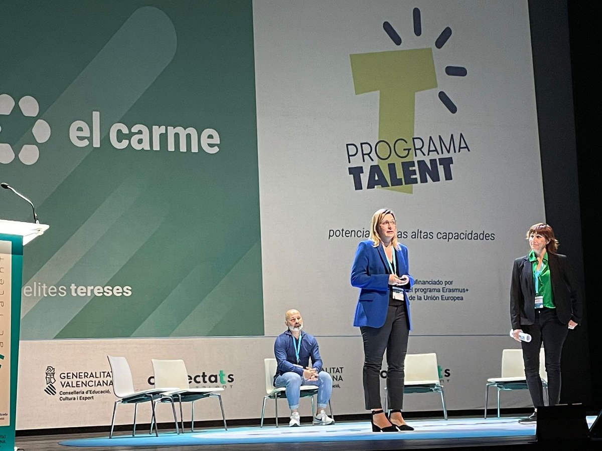 elcarmelleida's tweet photo. Presentem el #ProgramaTalent al I Congrés Internacional ➡️ Connectats.Talent i Altes Capacitats #avançar @erasmus_talent @sepiegob @Connectats_gva https://t.co/7nyLyJLHBB