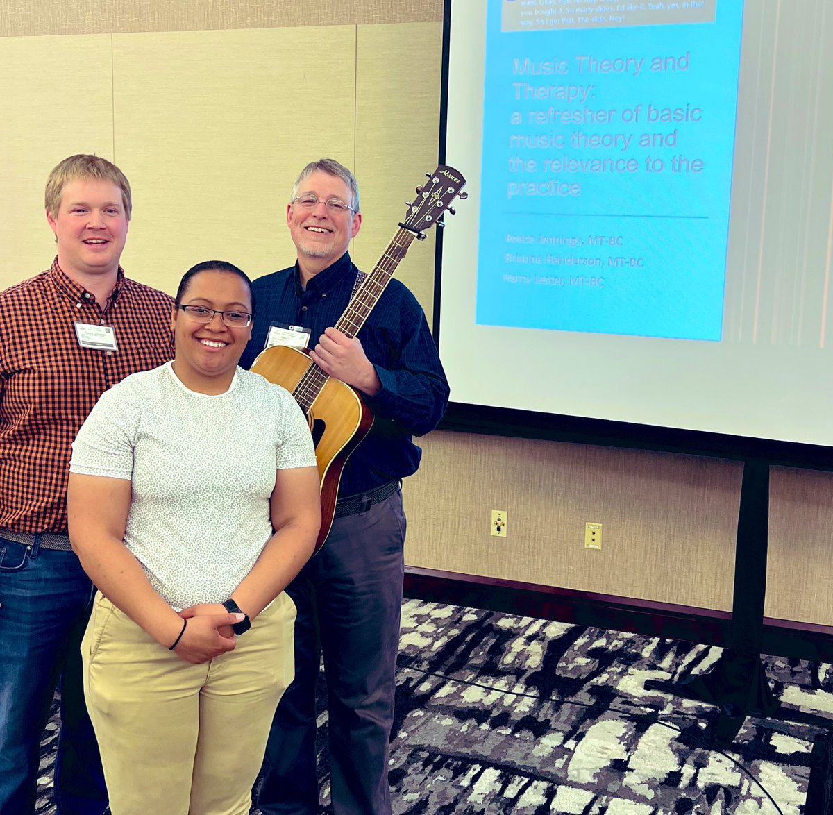 Bri, Reece, and Harry shared at SER-AMTA this morning, “Music Theory &amp; Therapy: A Refresher of Basic Music Theory &amp; Relevance to the Profession.” Information shared reinforced how important an understanding of theory can be for competent practice. <a href="/FultonCoSchools/">FultonCountySchools</a> <a href="/koperniak/">Matt Koperniak</a>