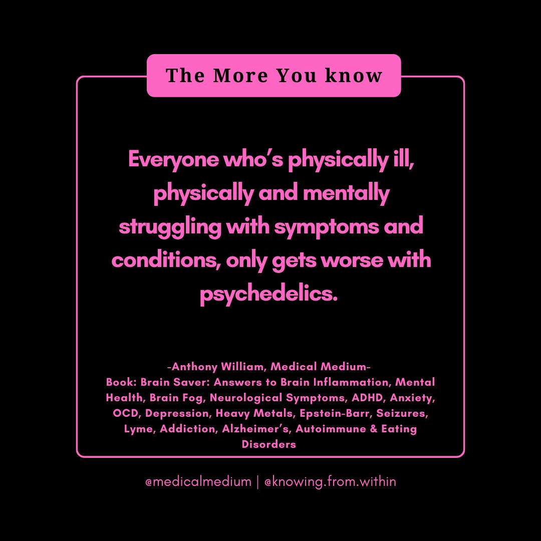 knowing_within_'s tweet photo. #psychedelics #microdosing #anotherfad #chronicillness #autoimmune #hormones #medicalmedium #thetruth #brainsaver #toxicheavymetals #saveyourself https://t.co/RjR40R51Sq