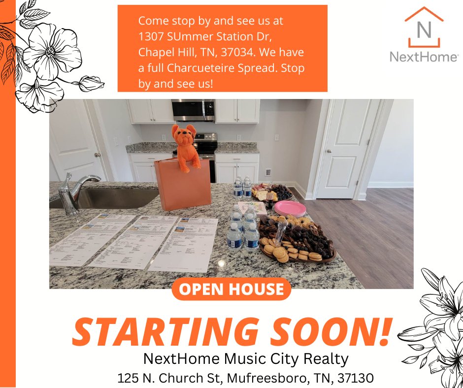 #openhousesaturday is #happening #soon! #Please stop by, so #you can #see Shelly Viscio Realtor RCS-D Shelly Sells Nashville and I today from 1-3! We have a full #charcuterie Spread as you can see, and #WeAreReadyForYou!!! #TheLeveretteLadies #NextHomeMusicCityRealty