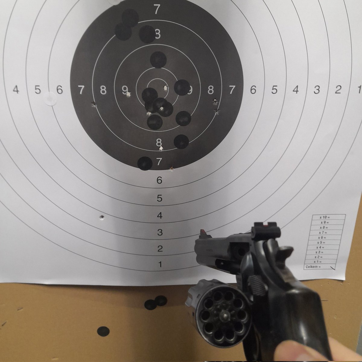 JanSuch6's tweet photo. Během dnešní procházky jsem zavítal na střelnici.
Malorážkový revolver #smithandwesson na 5, 10, 15, 20 metrů. #guncentrum .22lr Club SB https://t.co/UzirhQYoF4
