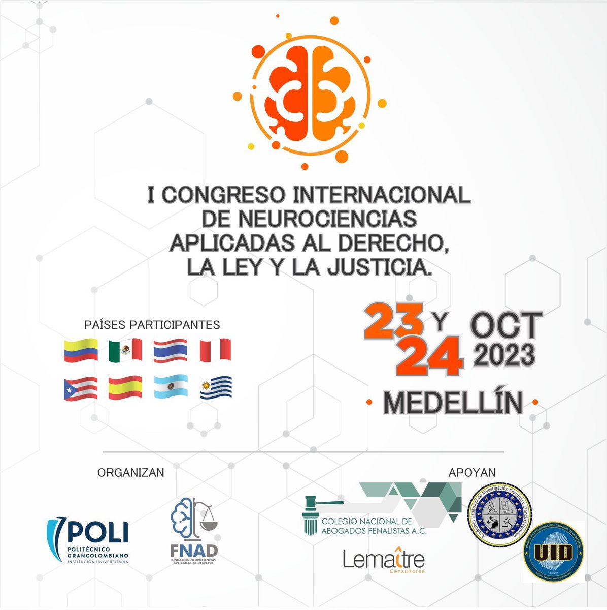 marioeherrera's tweet photo. ¡Ya viene!
#Neurociencias
#Neuroderecho
#Colombia
23 y 24 de octubre 2023
#FNAD https://t.co/VVZeFC5g7E