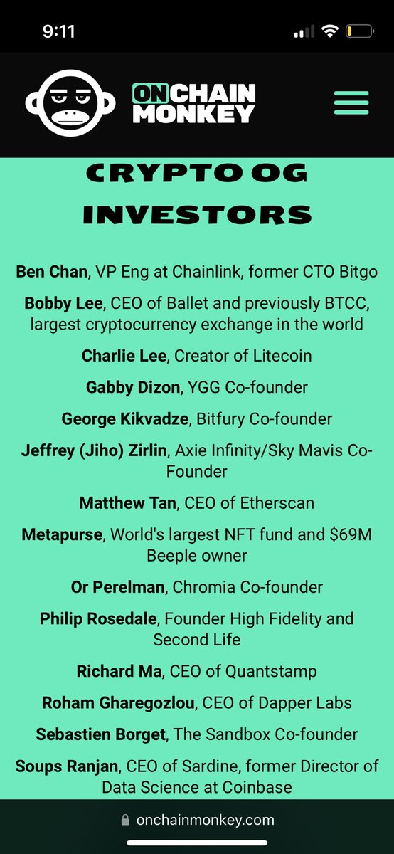 Zedzies's tweet photo. @seandoeusa @OthersideMeta @doodles @killabearsnft @jackbutcher @LazyLionsNFT @OnChainMonkey A partial list of some of the holders. Most NFT projects would continually promote if they had just one of these supporters behind them. @OnChainMonkey just builds. https://t.co/9j744u0Q2X