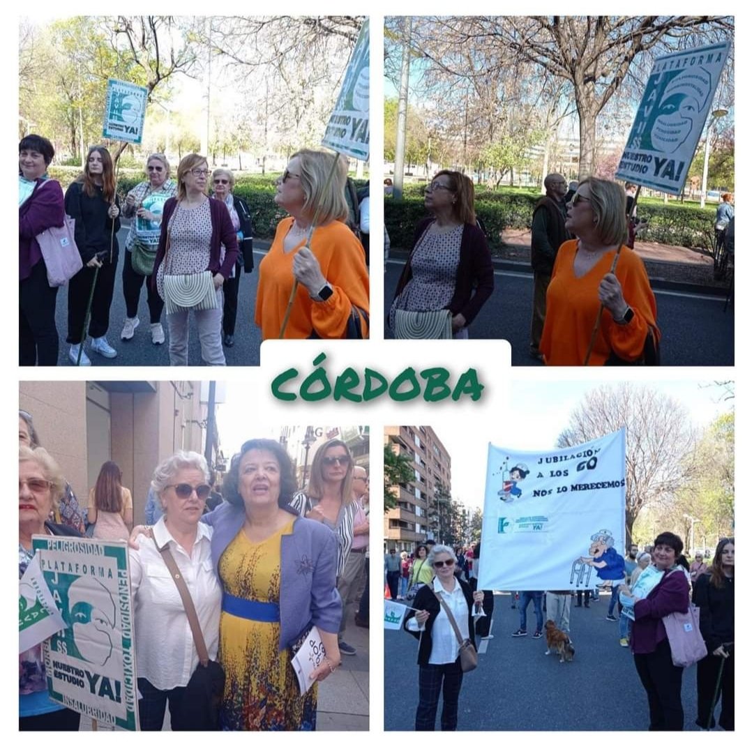 Plataforma60's tweet photo. La @Plataforma60 se manifiesta en las diferentes provincias andaluzas y en Asturias, por una sanidad pública de calidad, lo que incluye una jubilación anticipada voluntaria a los 60 para poder dar esa calidad a los pacientes.
@joseluisescriva @inclusiongob 
#NuestroDerecho https://t.co/StbHSgzWxH