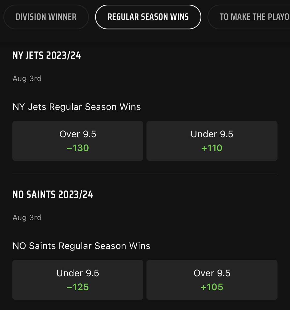 draftkings-sportsbook-on-twitter-nfl-regular-season-wins-are-live