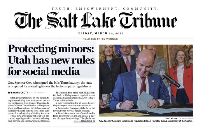 Jenn_NextDoor's tweet photo. UT lawmakers claim they're so worried abt protecting minors from phones, while simultaneously helping the LDS Church keep actual pedophiles secret from the police &amp; the congregations.

This isn't abt protecting kids. It's abt limiting their access to outside info abt the church. https://t.co/r4OZ70SQnO
