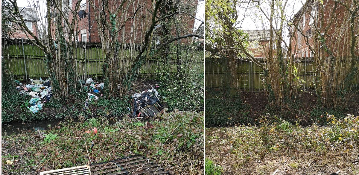 StMellonsClean's tweet photo. We've had a fantastic #SpringCleanCymru event with @cardiffrivers today. 45 amazing volunteers removed 1.5 tonnes of rubbish from Faendre Reen in St Mellons. Thank you everyone for your efforts and to @cardiffcouncil for collecting it all. 
More pics: https://t.co/VWtT7wTdjv https://t.co/KaEejyD4jA