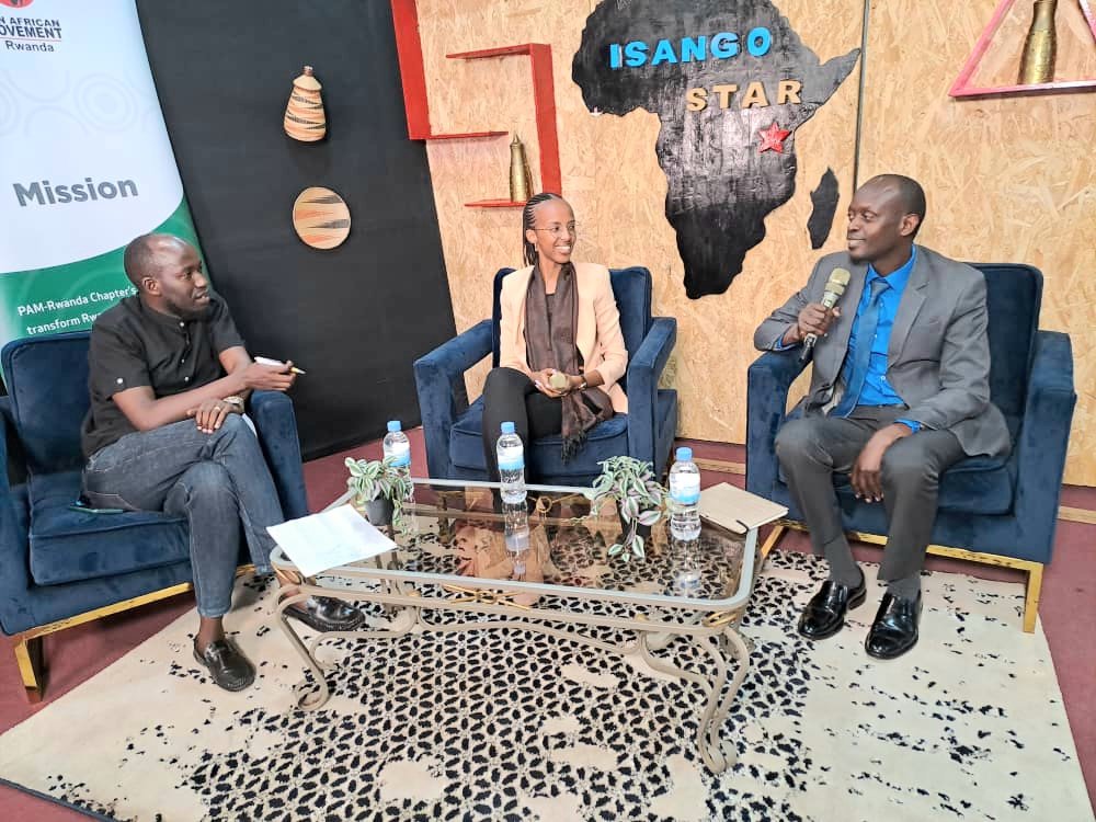 pamrwanda's tweet photo. The Program the Role of NGOs in the Promotion of Africa we want @isangostar
done by @KabandaErica and @leonrusanganwa, link for full Video is Loading... .. thank you  the Host Mr Patience and TV Management @MarieLaetitia7 https://t.co/KsMFh1sfXf