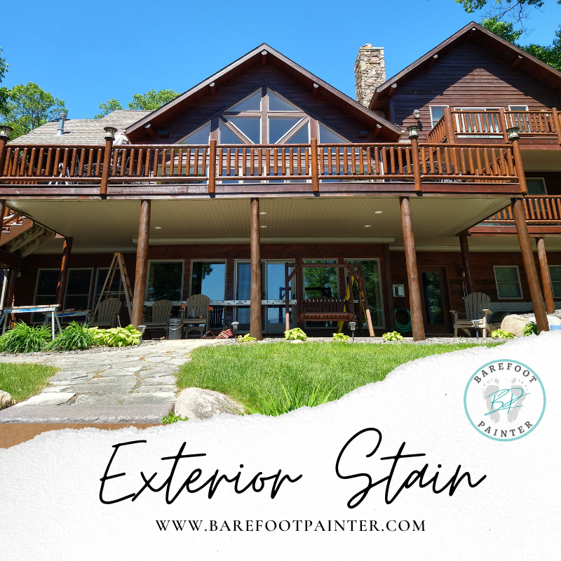 BarefootPntrLLC's tweet photo. Looking to enhance your home's curb appeal? Exterior staining could be the answer! Not only does it protect your home from the elements, but it also adds value and a fresh new look. #ExteriorStaining #CurbAppeal #barefootpainterllc https://t.co/kM1uyZhfOh