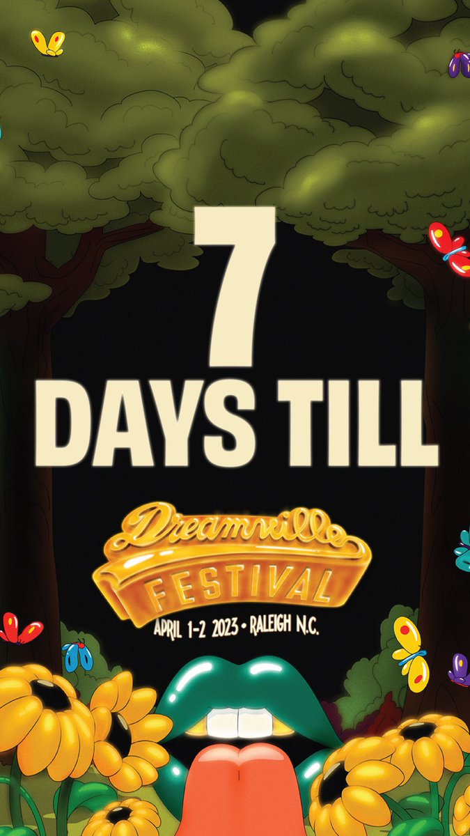 Dreamvillefest's tweet photo. We’re 1 week out! 🌳🌻Stay tuned to our socials over these next few days, we’re coming with everything you’re looking for… #DreamvilleFest2023 https://t.co/gG34lOboZ0