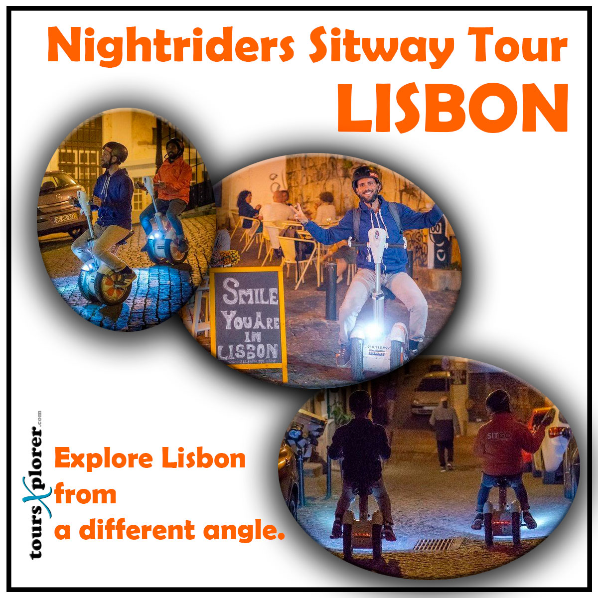 Nightriders Sitway Tour – Don’t be afraid of the dark and explore Lisbon on an exclusive Nightriders Sitway Tour
#LisbonByNight #FunAtNight #ExploreLisbon #Tourism #TravelLisbon #TravelPortugal #DiscoverLisbon #VisitLisbon #TravelPhotography #ToursXplorer

toursxplorer.com/tour/nightride…