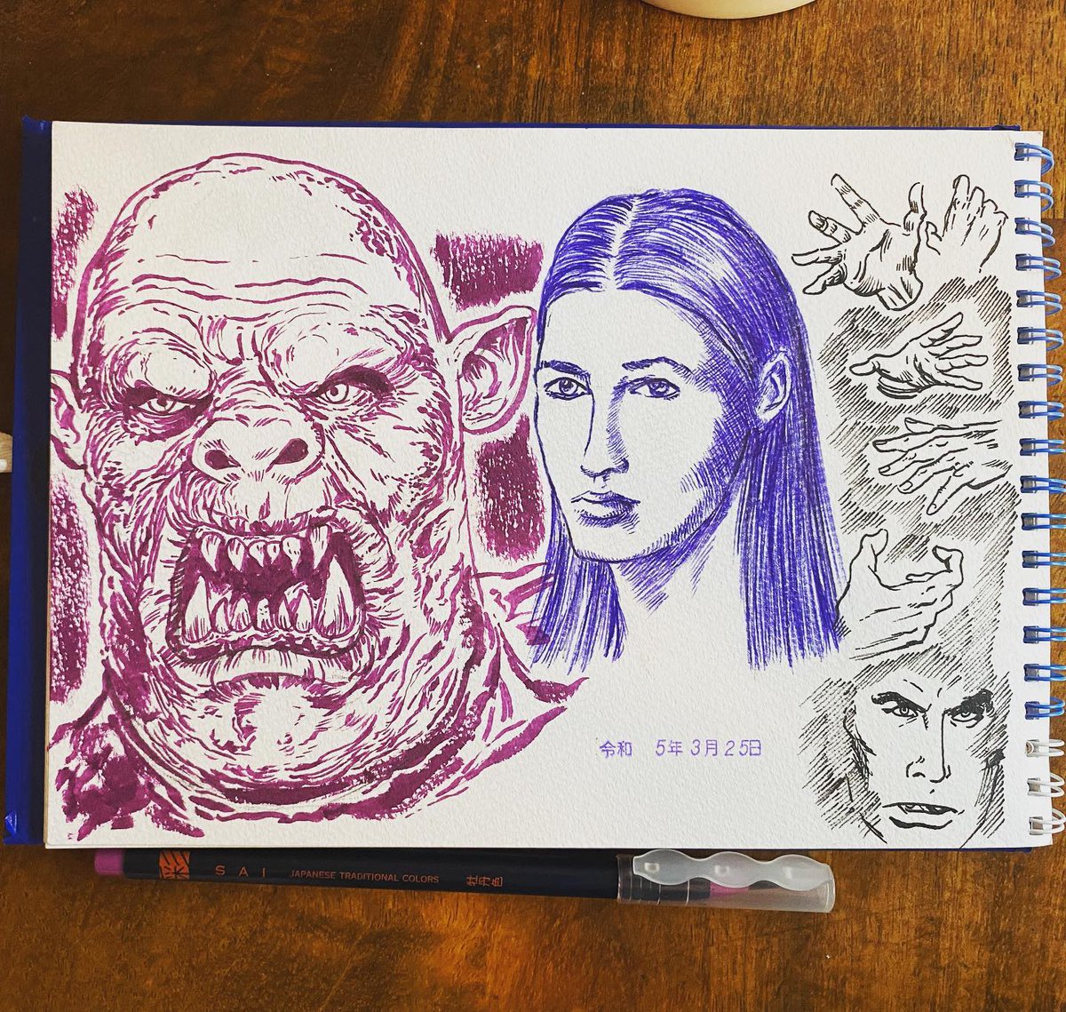 AmpersandRpg's tweet photo. Saturday sketchbook. 

#ttrpg #sketchbook #sketches
https://t.co/rG8v9Tg8vr https://t.co/jwxZ3N0aur