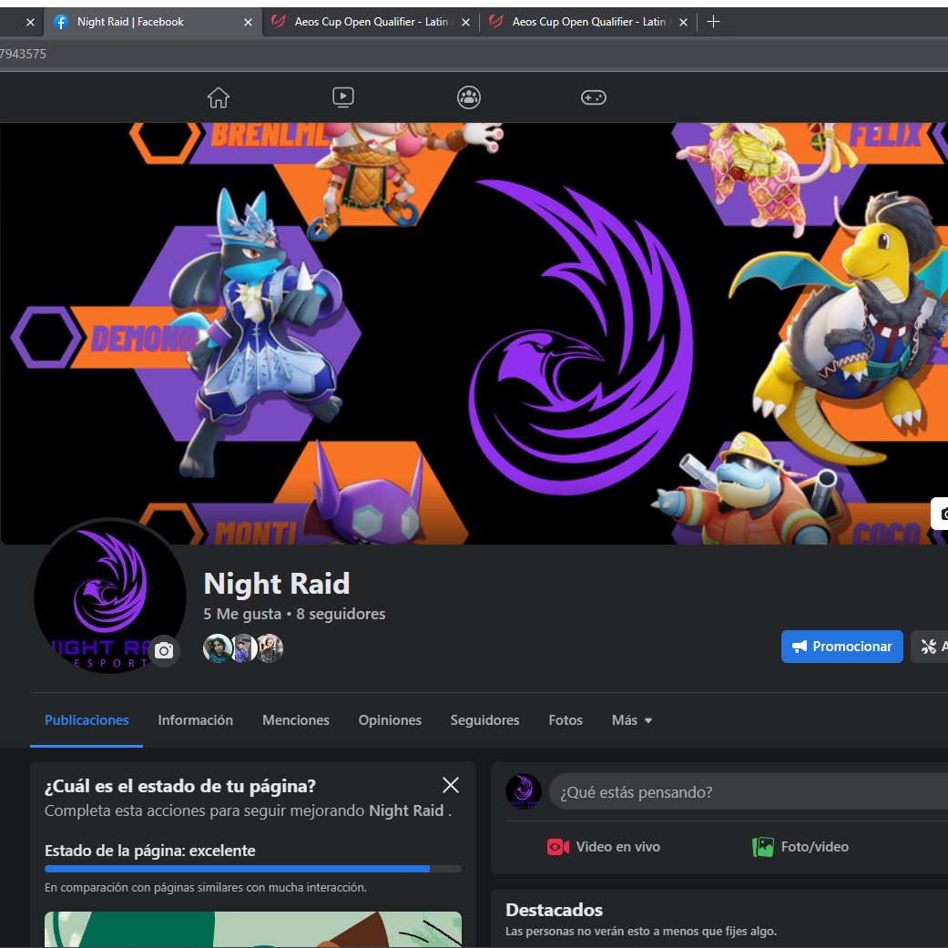 draznitalml's tweet photo. Como ya saben hoy estamos jugando la Copa Aeos, estaré compartiendo nuestros avances y más en la página del equipo Night Raid. 

#PokemonUNITE #AeosCup #CopaAeos #NightRaid https://t.co/mRMiXlBu29