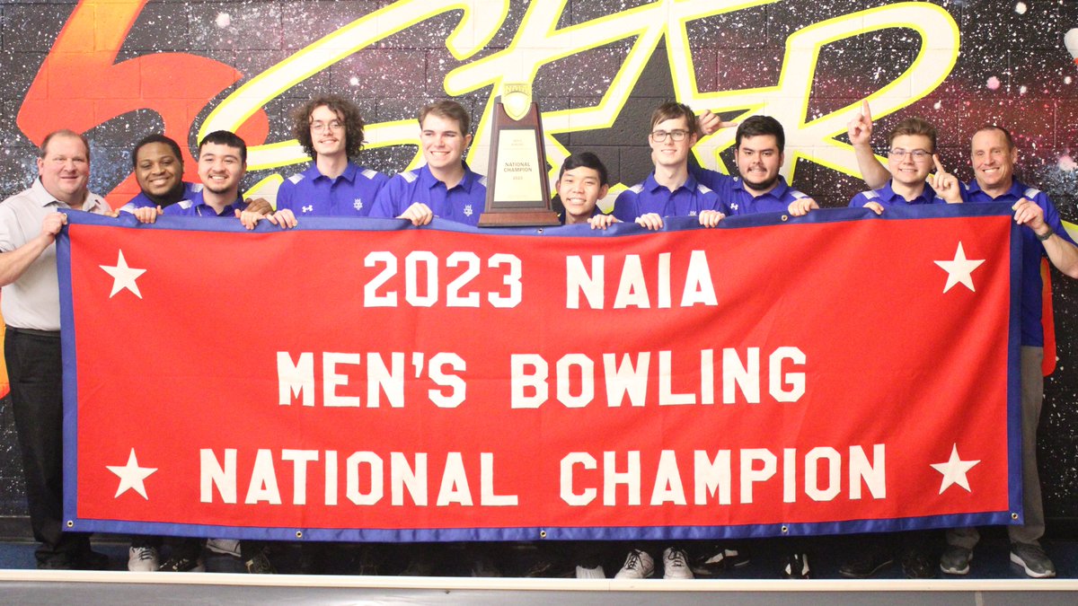NAIA's tweet image. M🎳| @LTUAthletics  wins 2023 NAIA Men's Bowling National Championship!

Read More --&amp;gt; bit.ly/3JKBjDI

#PlayNAIA #collegebowling #ExperienceNAIA 
#BattleForTheRedBanner 
@5StarLanesMI
