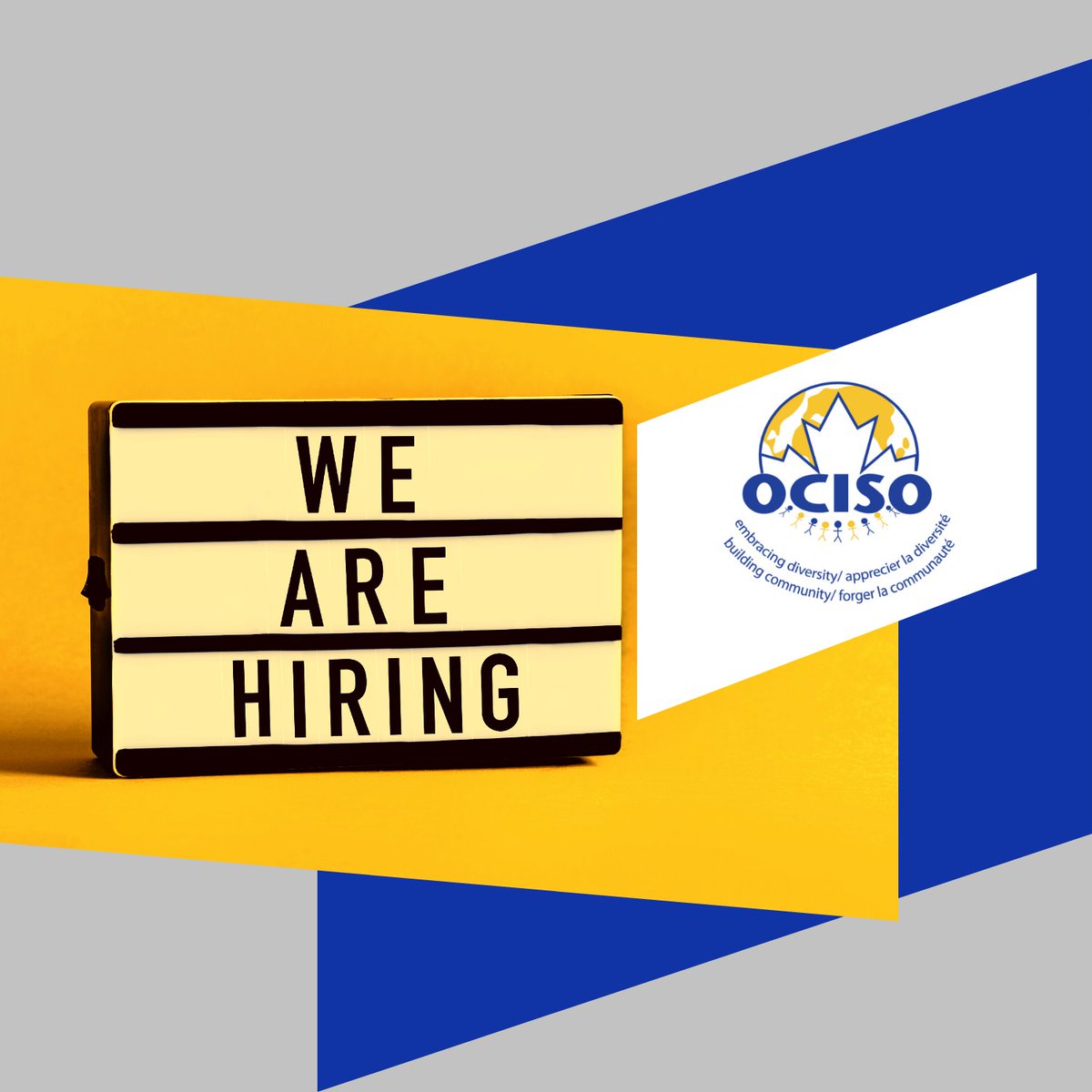 OttawaOCISO's tweet photo. We are hiring:  Manager for Language Instruction for Newcomers to Canada (LINC) Program  

➡️ The Manager is responsible for the overall leadership and operation of the program.  

https://t.co/ci0PR0lblZ 

#OCISO #OttawaJobs #WorkatOCISO https://t.co/mAC7vTN9Nb