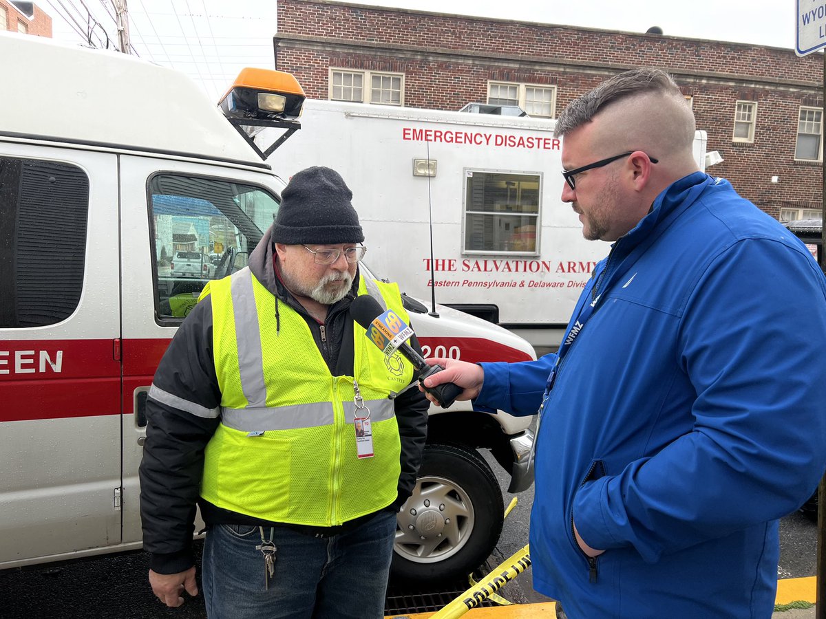 TomRaderTV's tweet photo. The Day After.

Some I spoke with that live nearby the R.M. Palmer Company say they had trouble sleeping last night, they woke up today hoping  it was some sort of nightmare. 
Their reactions - and how the community is coming together to help -At 6 &amp; 10 on @69News #WestReadingPA https://t.co/JYEoY5JHUy