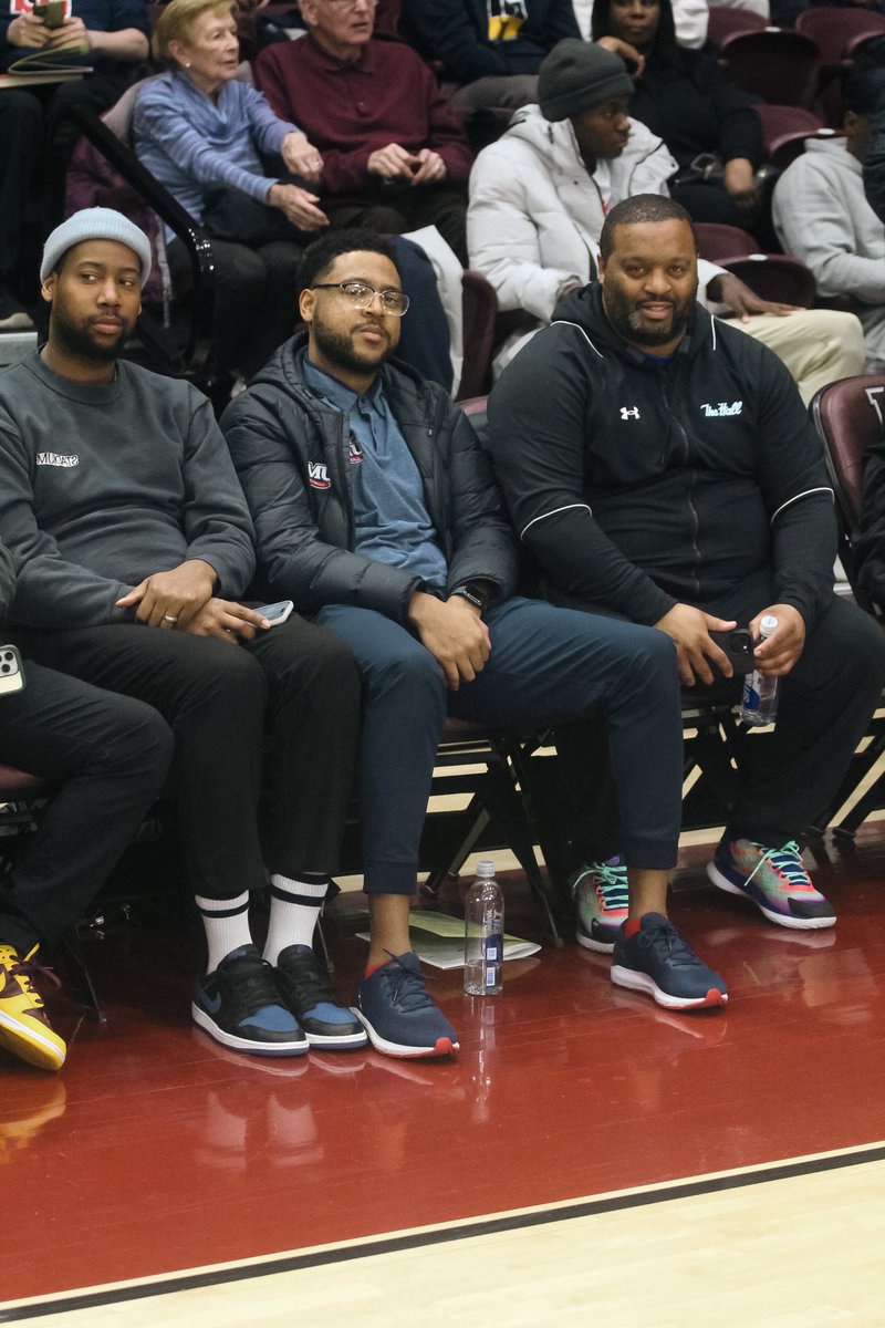 daves_joint's tweet photo. #lostfiles March 5th, 2023. During the @CHSAA_NYC 🅰️🅰️ quarterfinals at Rose Hill Gym on the campus of @FordhamNYC in The Bronx, we got to capture a reunion of sorts. Just 17 years ago, in March 2006, the now-defunct Rice High School squad from the West Side of Harlem was a national powerhouse, going 25-5 & won the @CHSAA_NYC city title & the Catholic state title, both in the span of one week, knocking off @ctkroyals twice. In these shots are @SetonHallMBB assistant @RasheenDavis, who was then an assistant under head coach Maurice “Mo” Hicks, who is now at @LIUBasketball’s coaching staff. Next to him is @kashifpratt & @RMUMBasketball assistant @Coachvjohnson, both of whom were seniors on that squad, alongside @Edgarsosa10 & @CooleyKellz7.