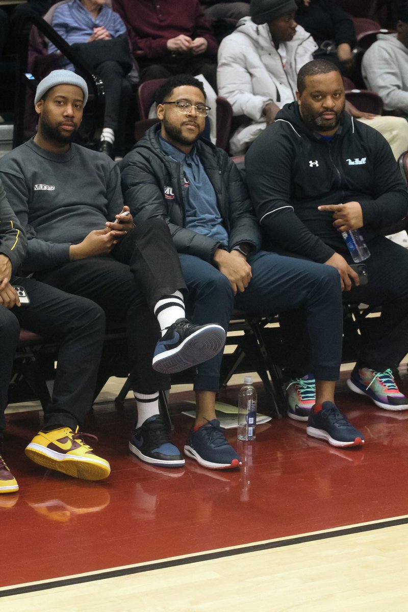 daves_joint's tweet photo. #lostfiles March 5th, 2023. During the @CHSAA_NYC 🅰️🅰️ quarterfinals at Rose Hill Gym on the campus of @FordhamNYC in The Bronx, we got to capture a reunion of sorts. Just 17 years ago, in March 2006, the now-defunct Rice High School squad from the West Side of Harlem was a national powerhouse, going 25-5 & won the @CHSAA_NYC city title & the Catholic state title, both in the span of one week, knocking off @ctkroyals twice. In these shots are @SetonHallMBB assistant @RasheenDavis, who was then an assistant under head coach Maurice “Mo” Hicks, who is now at @LIUBasketball’s coaching staff. Next to him is @kashifpratt & @RMUMBasketball assistant @Coachvjohnson, both of whom were seniors on that squad, alongside @Edgarsosa10 & @CooleyKellz7.