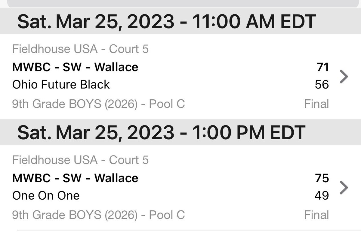 ⁦@ChrisWa58275174⁩ and his 2026 ⁦@MidwestBBClub⁩ team putting up big numbers in Columbus to open the season. He has dudes all over the floor and up and down his bench!! Big time schedule this year! ⁦@PrepHoopsOH⁩ ⁦⁦@BleacherRepub⁩ ⁦⁦@MiddieDK⁩