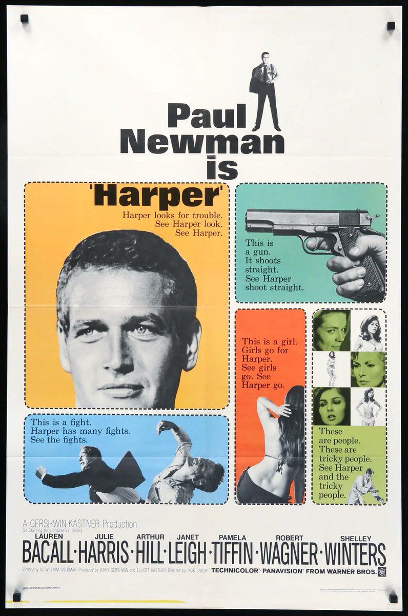 See #PaulNewman as #CoolHandLuke at 8 PM. Then see 'Blue Eyes' as #Harper at 10:35. (It's #LaurenBacall's tribute to #HumphreyBogart as #SamSpade in #TheMalteseFalcon and as #PhilipMarlowe in #TheBigSleep.) Both are tonight's #DefinitiveMOVIES on #MOVIES! CH. 2.2 in #Detroit/#yqg