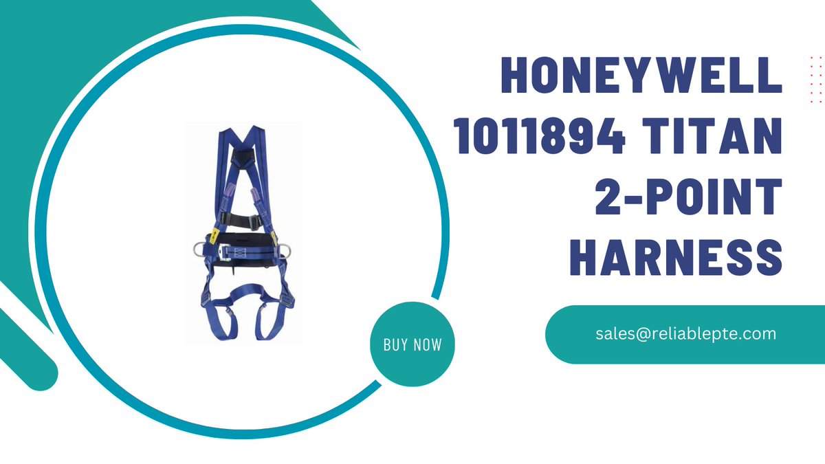 reliablepte's tweet photo. The lightweight design and easy-to-adjust straps make it comfortable to wear all day while still providing top-notch safety on the job. Highly recommend for anyone in need of reliable fall protection. #Honeywell #Titan2PointHarness #FallProtection" https://t.co/IsOimOvprh