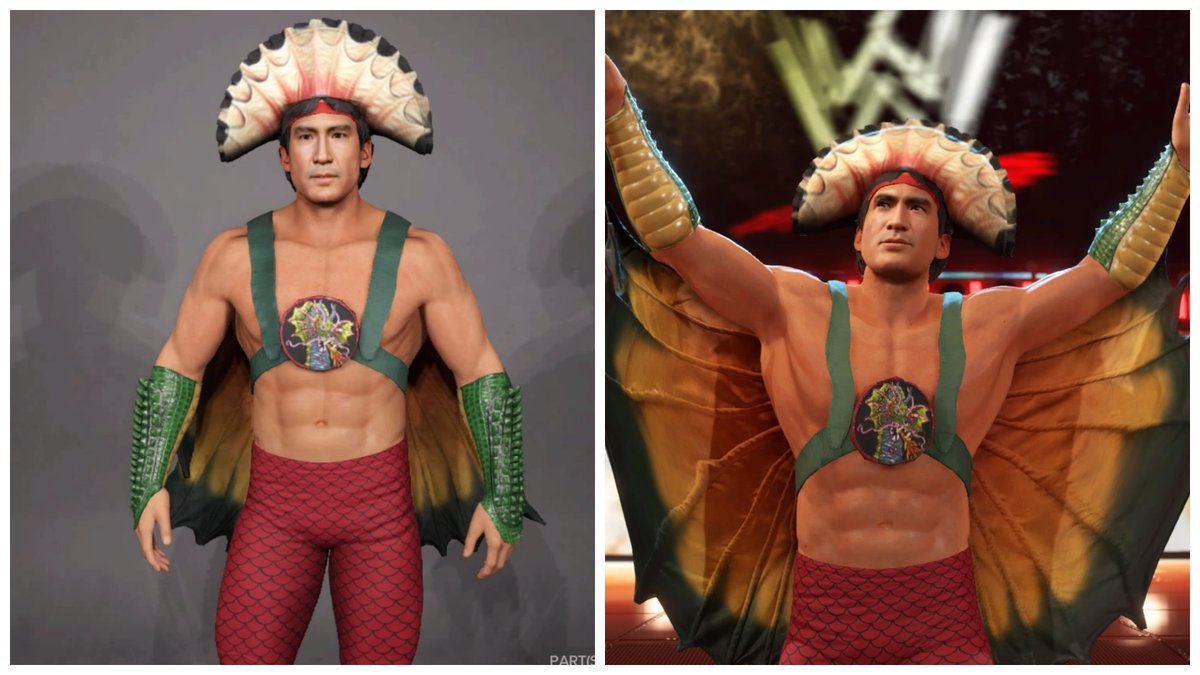 #wwe2k23 WIP #RickySteamboat   much more to tweak, just wanted to get him started