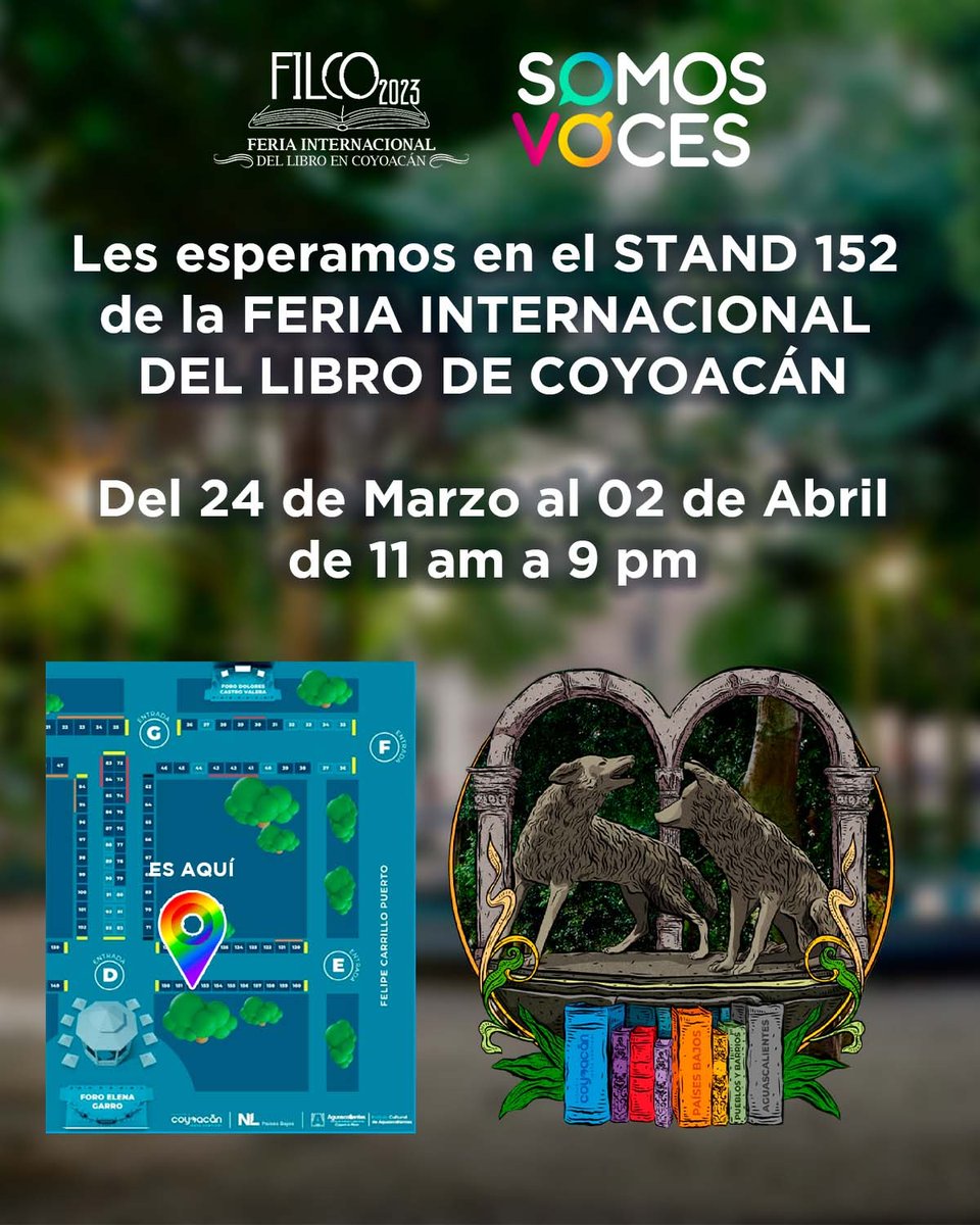 aquelarretinta's tweet image. ¡Ya comenzó la Feria Internacional del Libro de Coyoacán! Estamos en el stand 152 con @SomosVocesMX. Vénganse a platicar con un cafécito y libros.