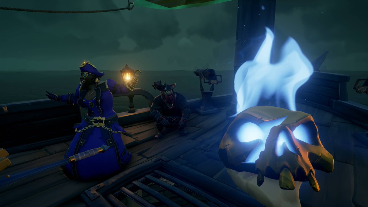 SeaOfThieves's tweet image. Skull of Destiny Voyages for everyone! Whether you're a Pirate Legend or fresh-faced freebooter, pick up your free scroll anytime between now and 10am UTC on March 27th. Just be ready for a fight if you do decide to tackle the Fort of the Damned...