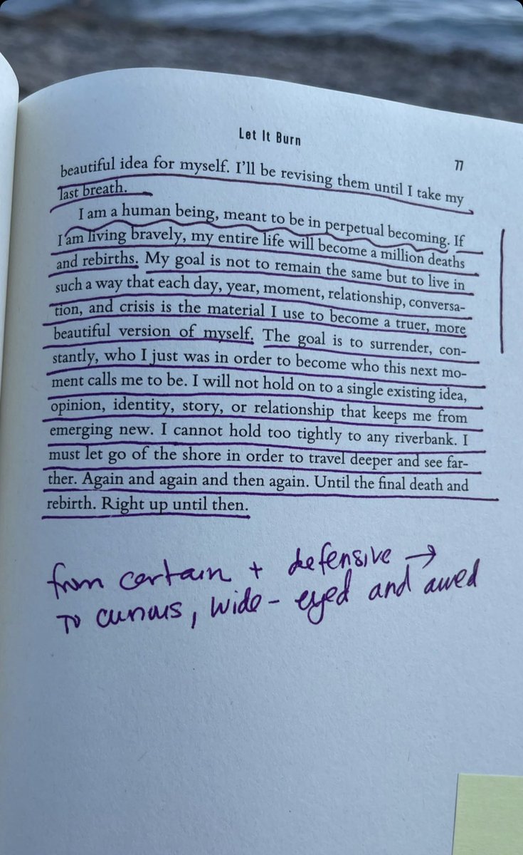 From certain and defensive to curious, wide-eyed and awed. 
Destruction is essential to construction. #untamed 
<a href="/GlennonDoyle/">Glennon Doyle</a> #radicalfreedom #thriveincomplexity #SaturdayMood