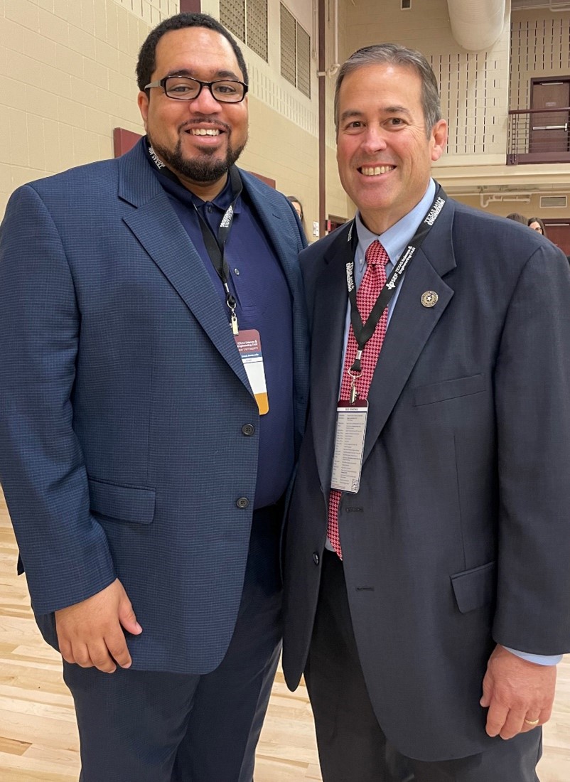 TrevinoTWCLabor's tweet photo. Meeting a trailblazer in technology and science, @cjwickliff. His unique journey is an inspiration for all of us and a great example for future #STEM students.
Looking forward to his keynote address this evening at #TXSEF!
#TXSEF2023 #TXScience #TAMUEngr https://t.co/bZ6zYGw8RL