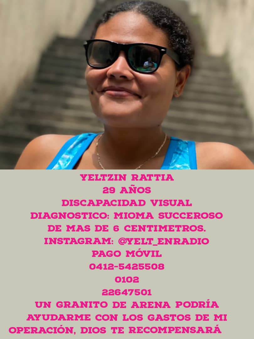 DiarioTalCual's tweet photo. #ServicioPúblico Yeltzin Rattia necesita realizarse una operación con carácter de urgencia, luego de que fuera diagnosticada con mioma succeroso. Para colaborar ⬇️ https://t.co/cOytuSW2QG