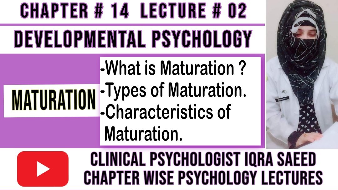 PsychologistISA's tweet photo. What is Maturation | Lecture # 02
https://t.co/iYR7NRL0zd
#DevelopmentalPsychology
#ChapterWisePsychologyLectures https://t.co/dWTsp0FF57